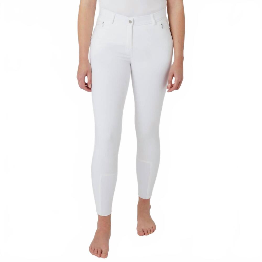 NEW HORZE women’s kaitlin full seat breeches pants in white